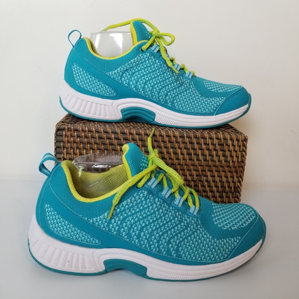 Orthofeet Biofit Diabetic Blue Comfort Lace-Up Walking Sneaker Shoes